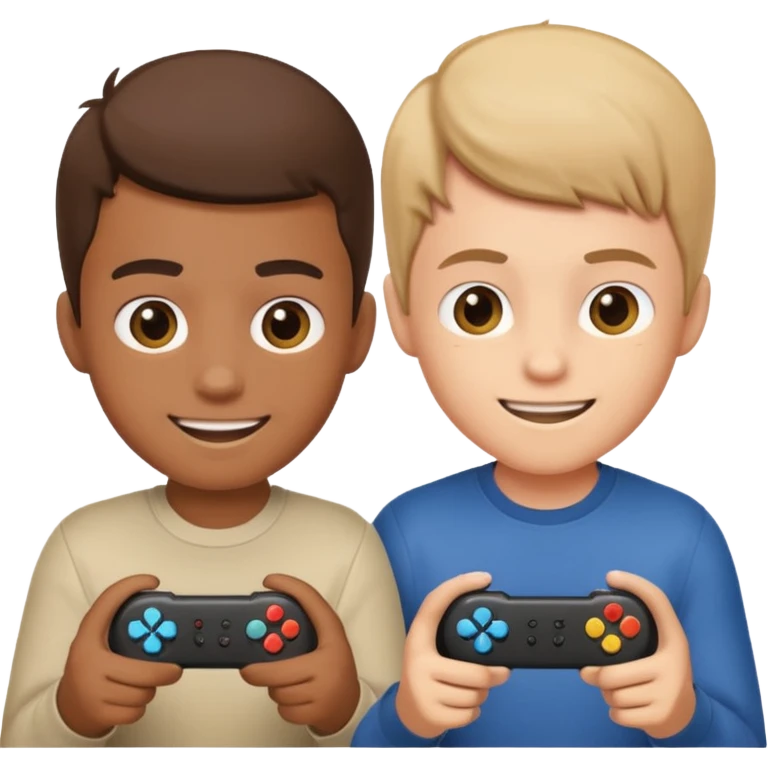two brothers playings videogames

 emoji