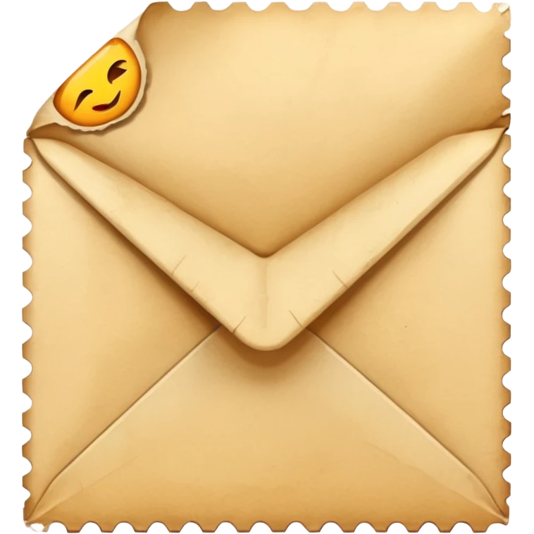 letter with a stamp emoji