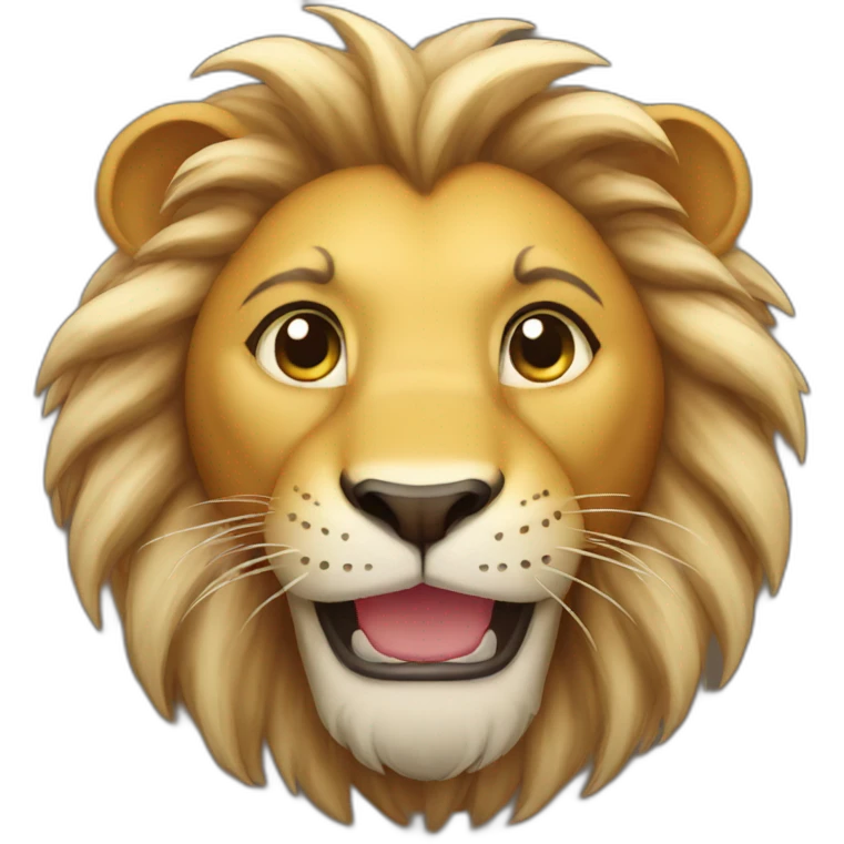 Lion smile emoji
