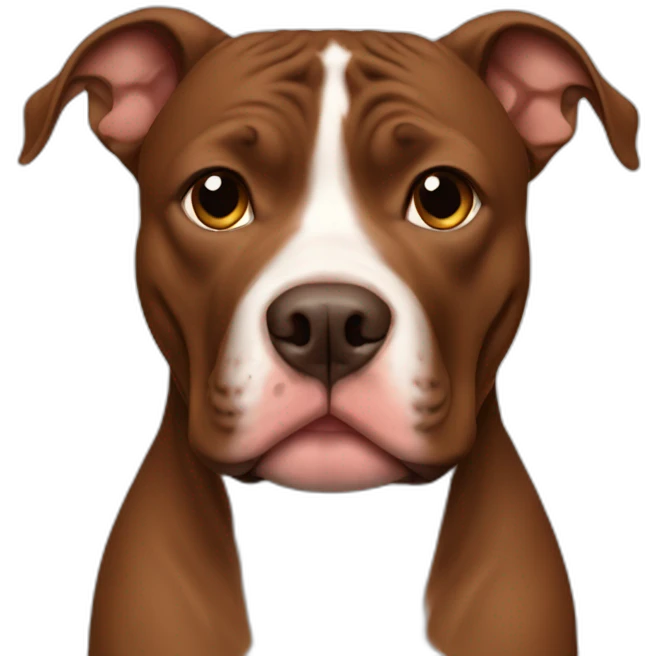 All brown pitbull emoji