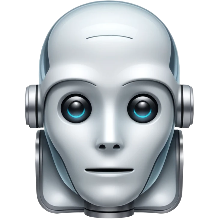 a.i robot like ghost emoji