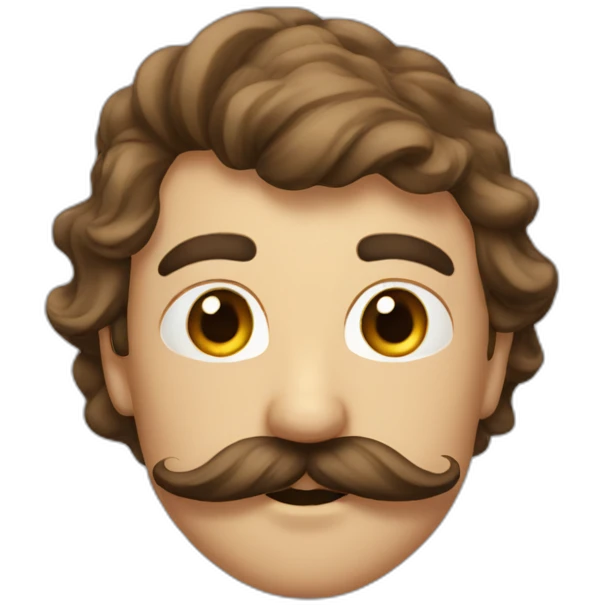 Moustache carré emoji