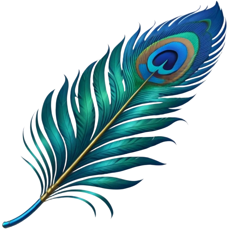 create a single peacock feather emoji emoji