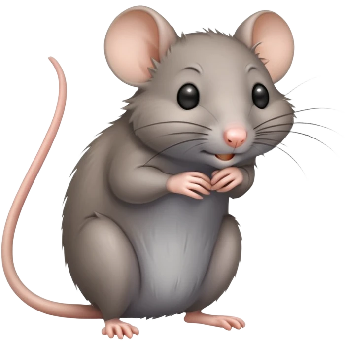 Gray rat emoji