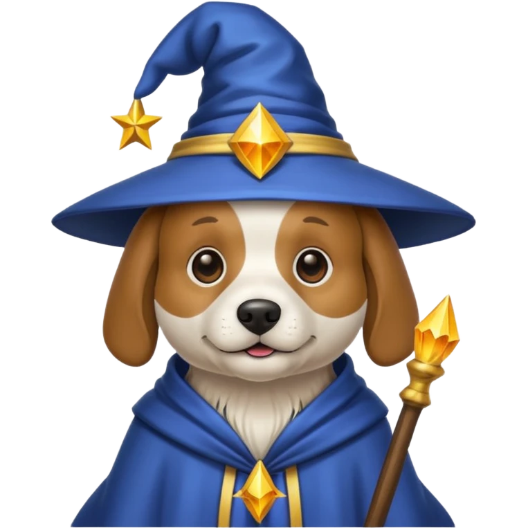 Dog wizard emoji