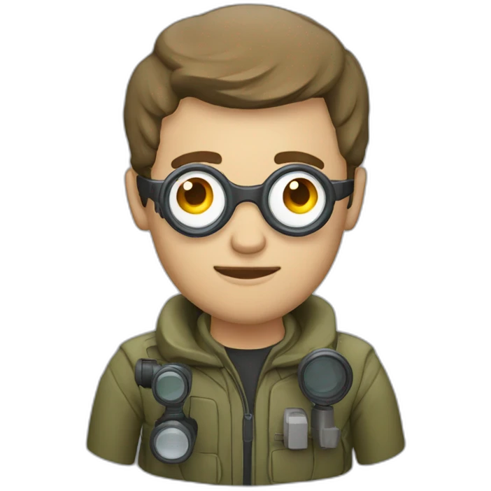 man with scope emoji
