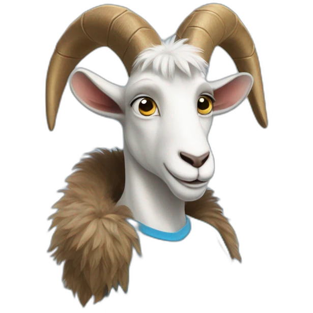 goat and a smurf emoji