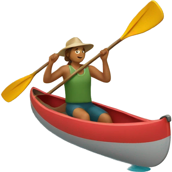 canoe paddling emoji