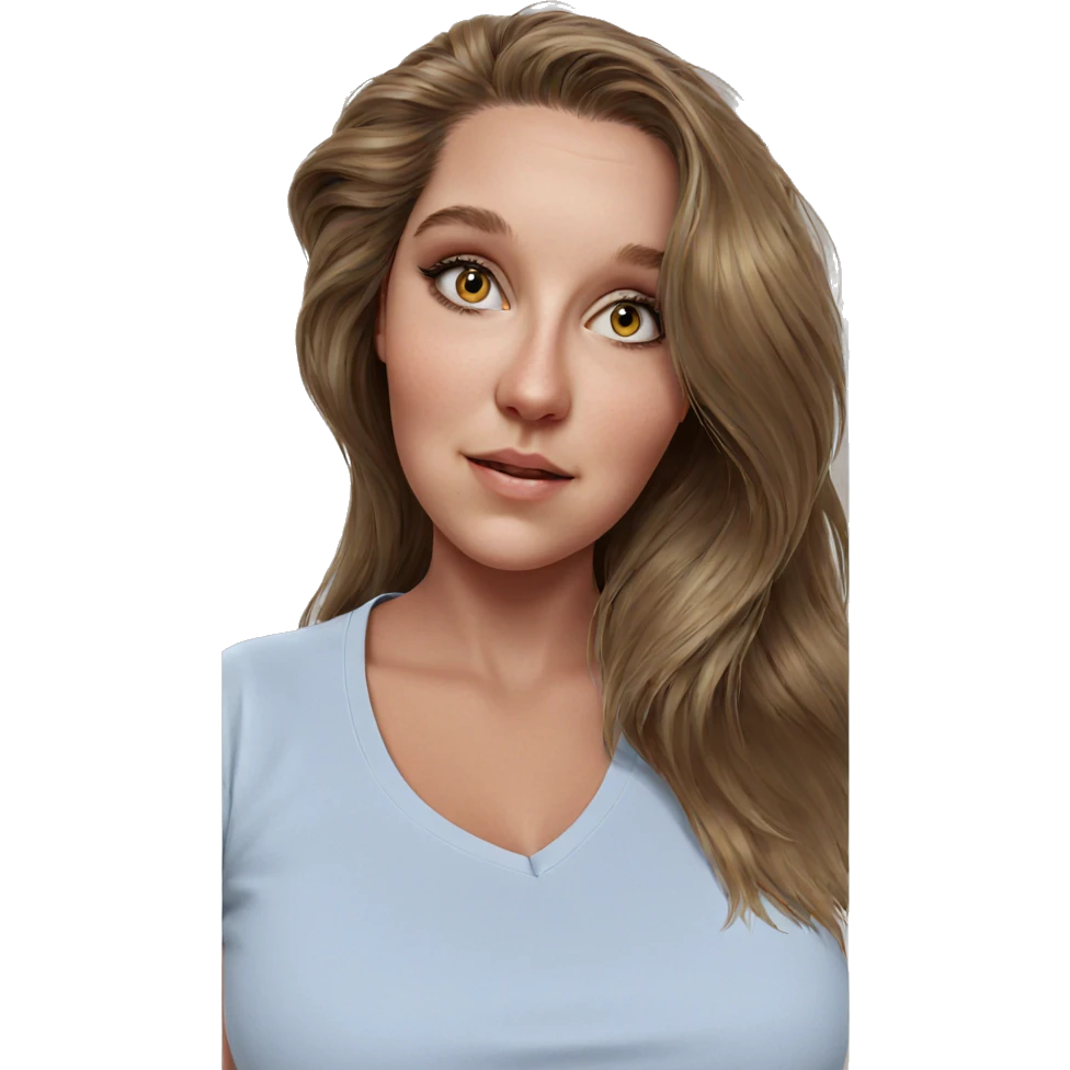 realistic portrait of a girl emoji