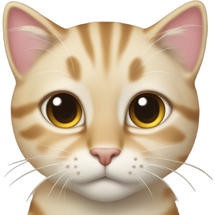 A cream colored tabby emoji