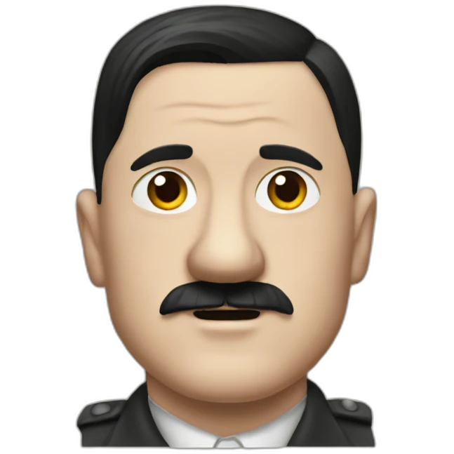 adolf hitler's hair cut emoji