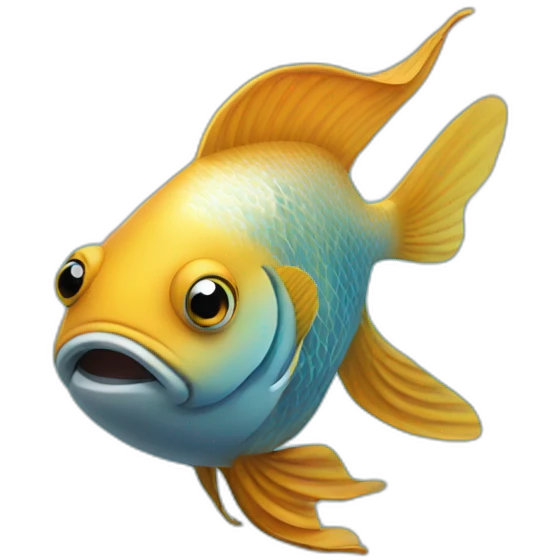 Fish swimming  emoji