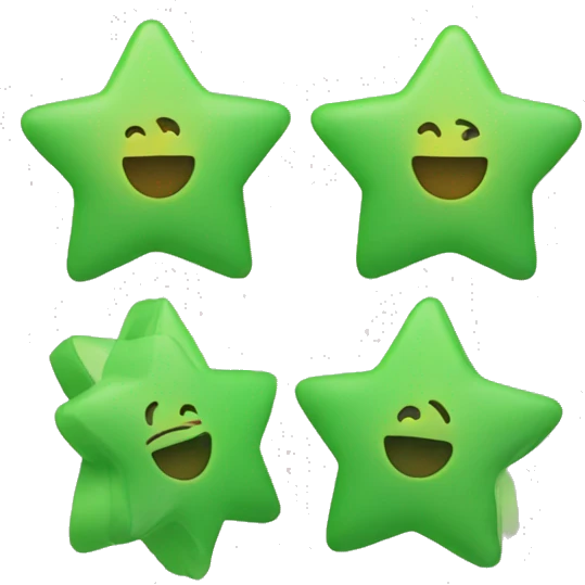 Three and a half stars emoji