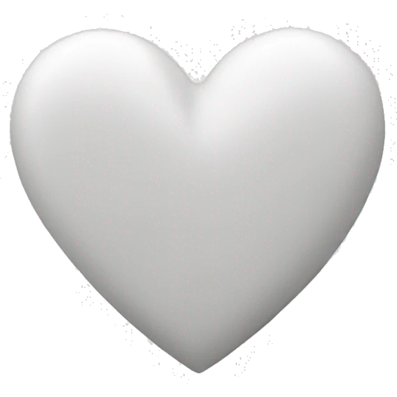 White heart  emoji