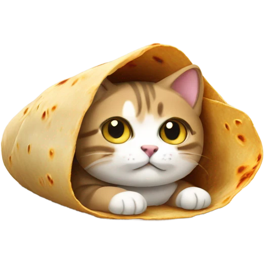 Burrito cat emoji