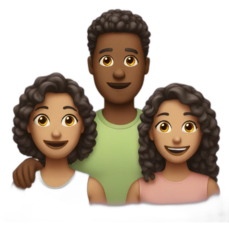 three friends emoji