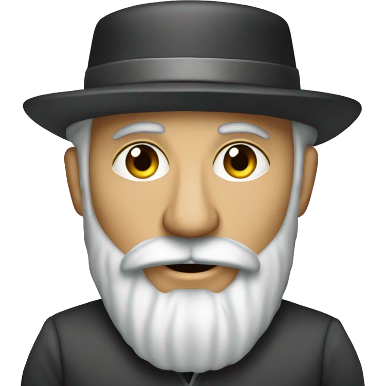 Ashkenazi Jew with payot and yarmulka emoji