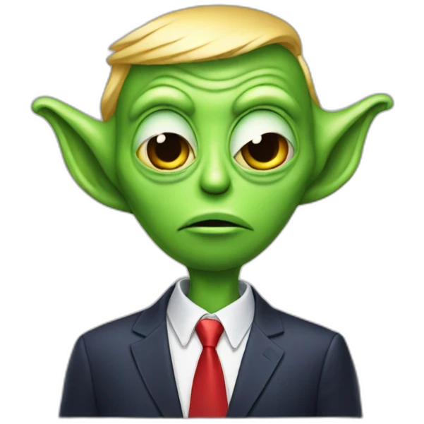 alien donald trump emoji