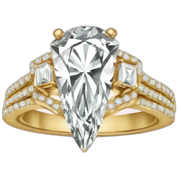 Big diamond wedding ring emoji