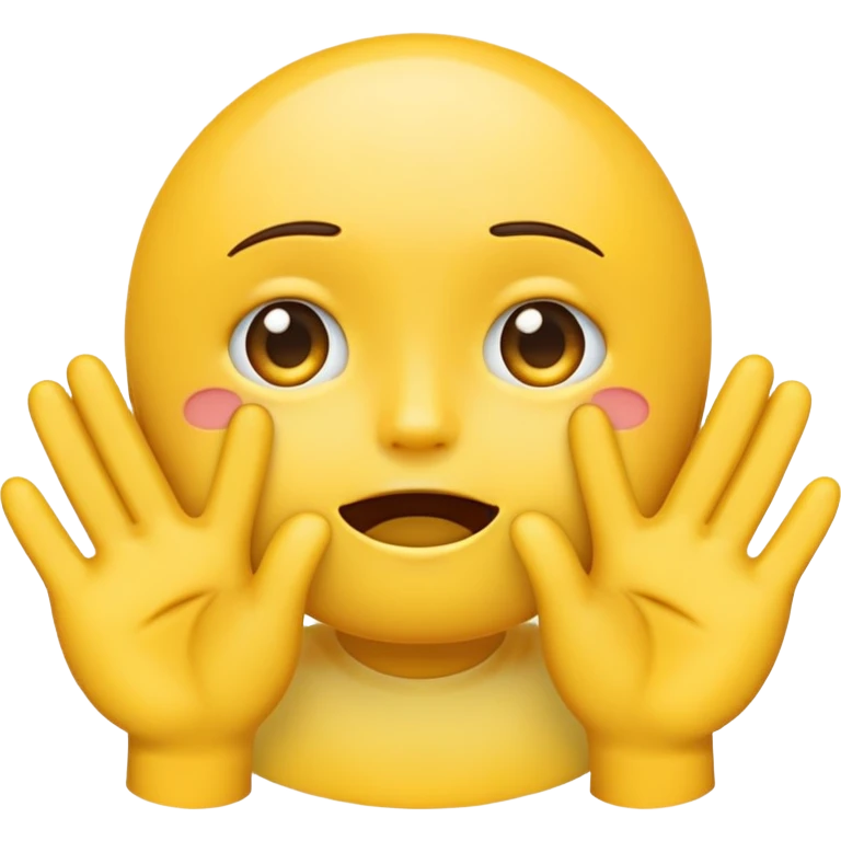 Emoji with hands joined and some what crying  emoji
