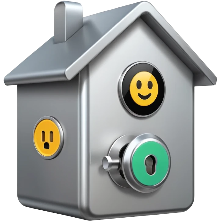 Дом с умной блокировкой emoji