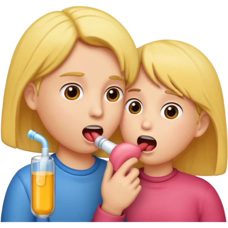 Penis in mouth sucking girl boy emoji