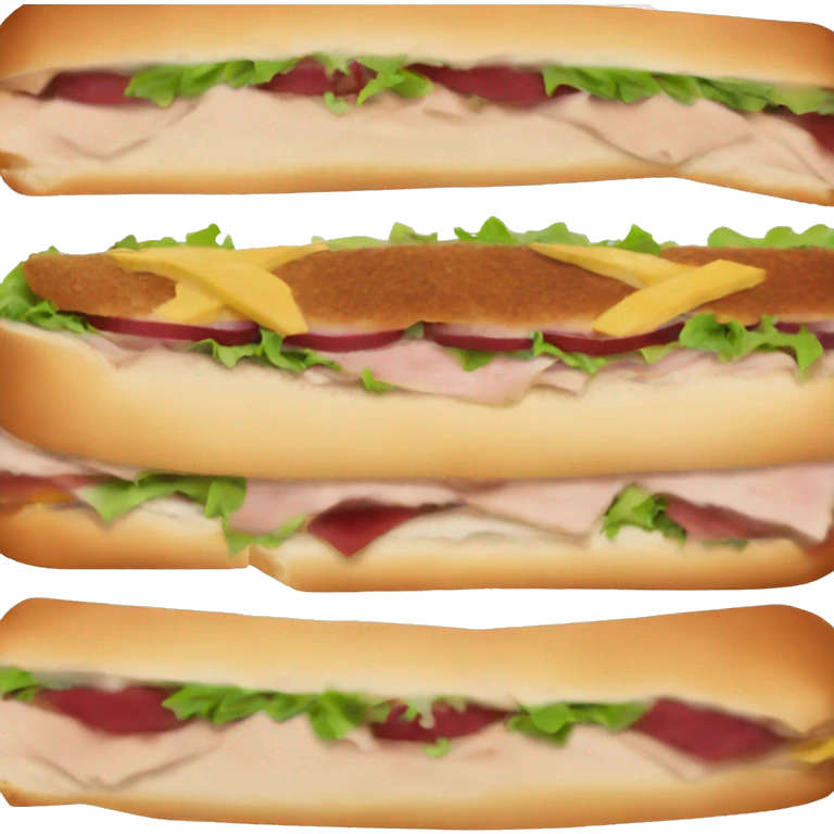 Turkey sandwich on a roll emoji