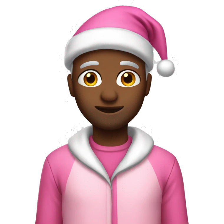 Santa pink outfit  emoji