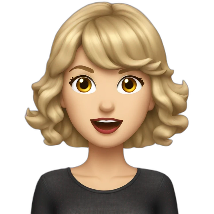 Taylor Swift singing emoji