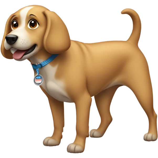 Dog with speedo emoji