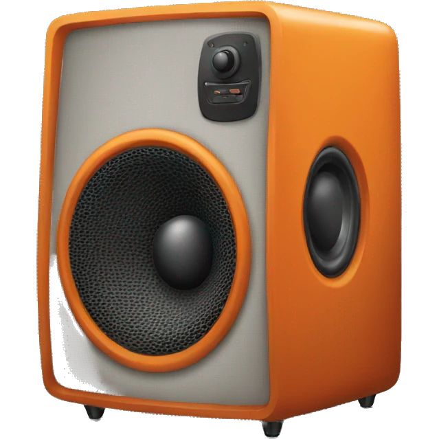 orange loudspeaker emoji