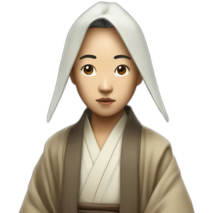 hyperrealist asian jedi emoji
