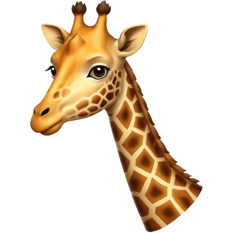 Spotless giraffe emoji