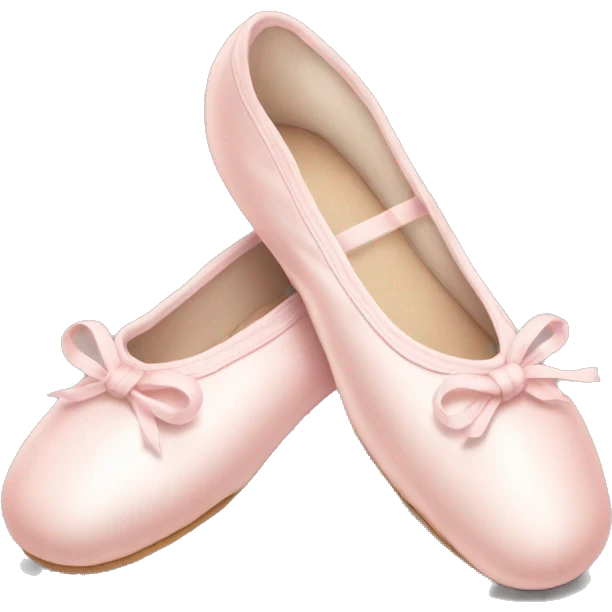 Pale pink ballet shoes emoji