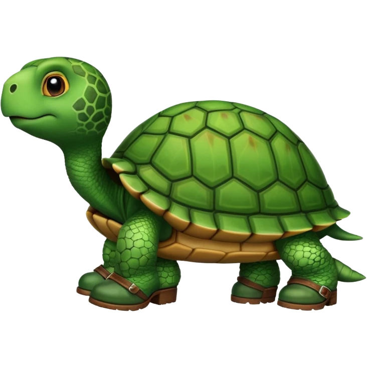 Tortuga con botas  emoji