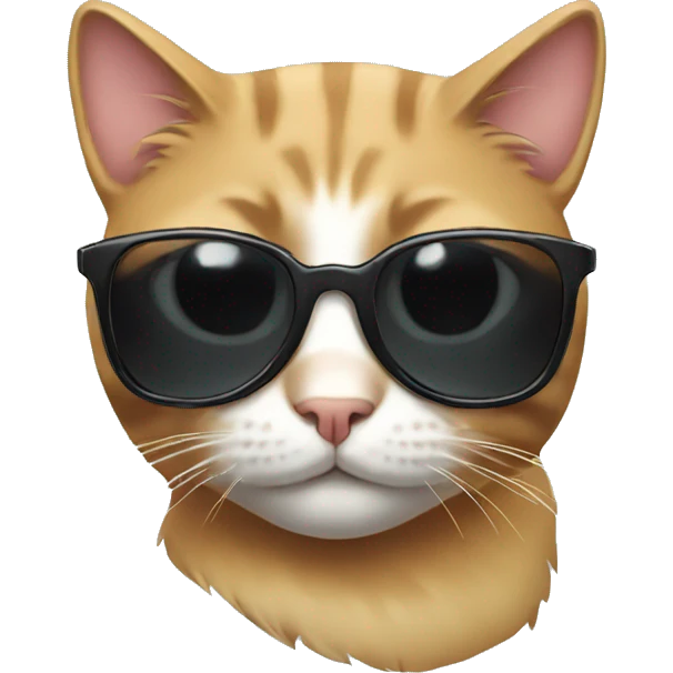 Cat with sunglasses emoji