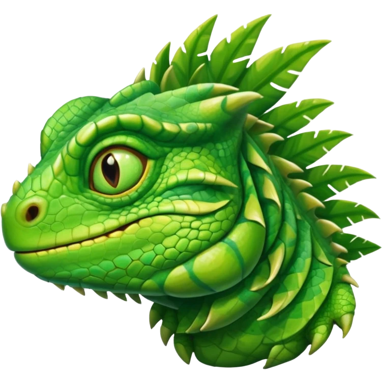 iguana's face dizzy with the eyes that have like swirls emoji