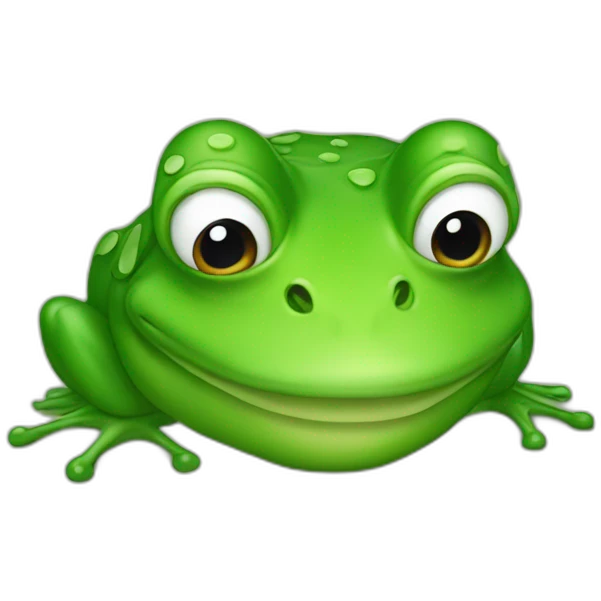 Donald trump as a frog emoji
