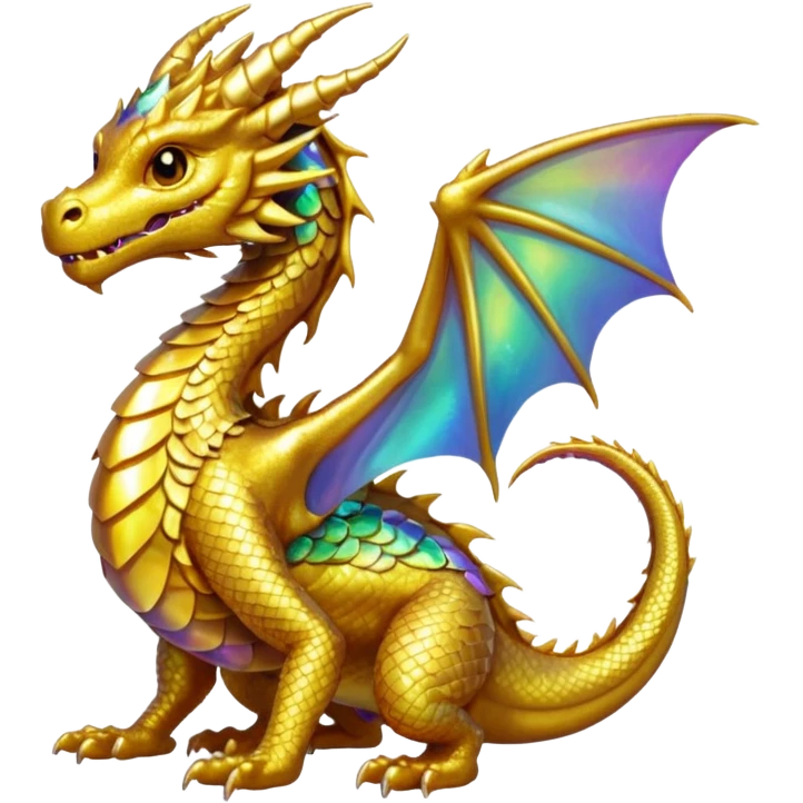 small gold dragon emoji
