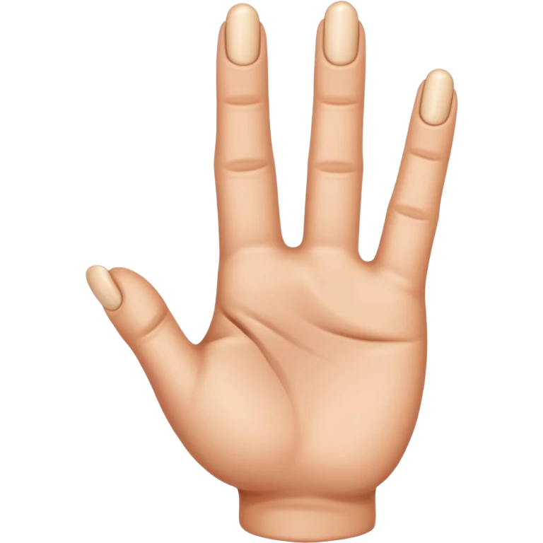 6 finger hand and 7 finger hand  emoji