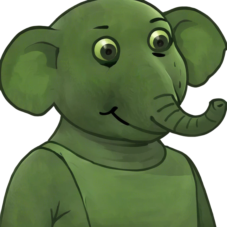 Elefant ballett maske im Gesicht  emoji