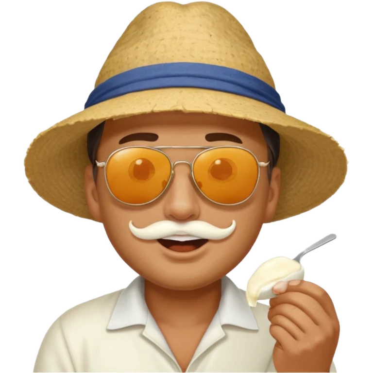 some guy eating 1kg of mozzarella, make it npalese emoji