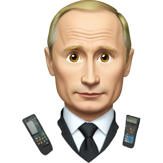 putin with gadgets  emoji