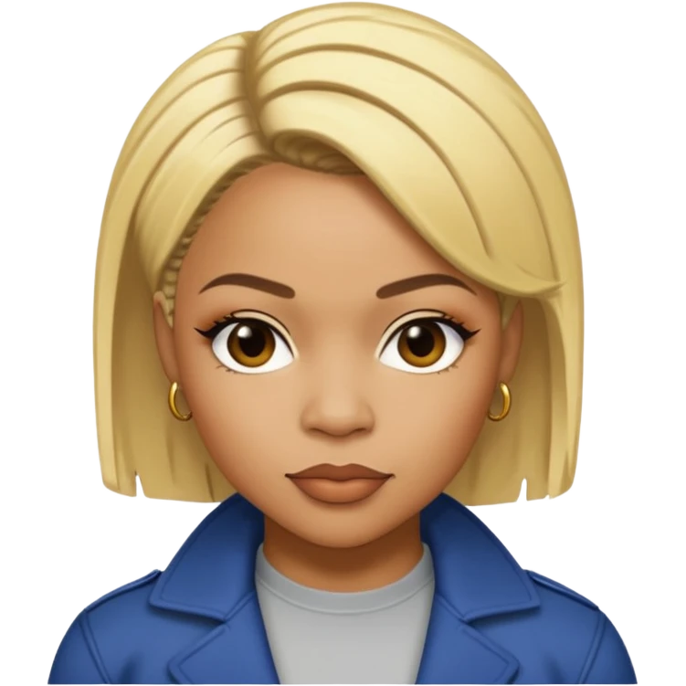 Tionne T-Boz Watkins with short blonde hair emoji