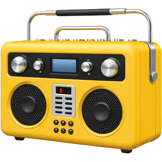 Portable Music Amplifier yellow emoji