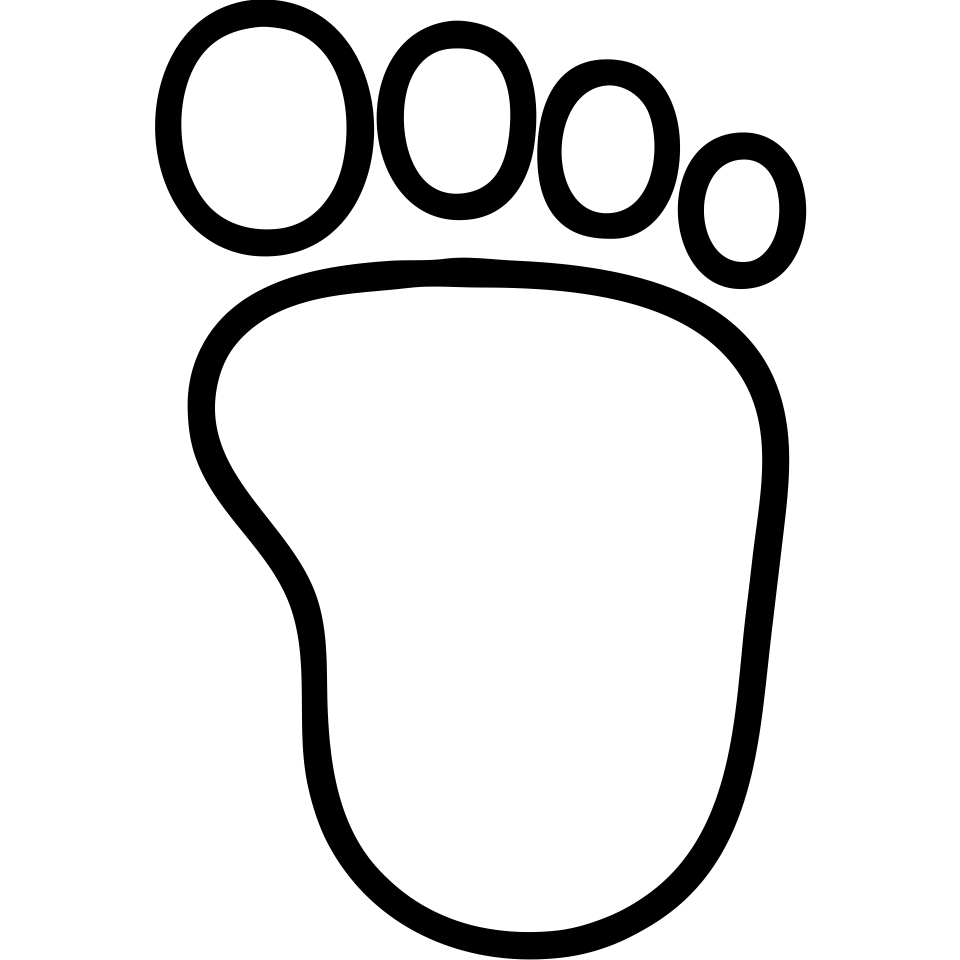 minimalistic icon of toes with clean lines emoji