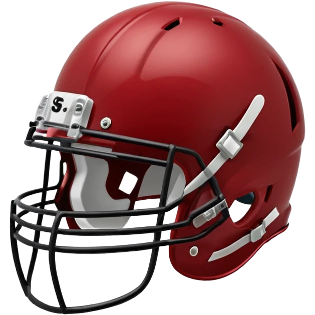 college football player helmets dark red  emoji