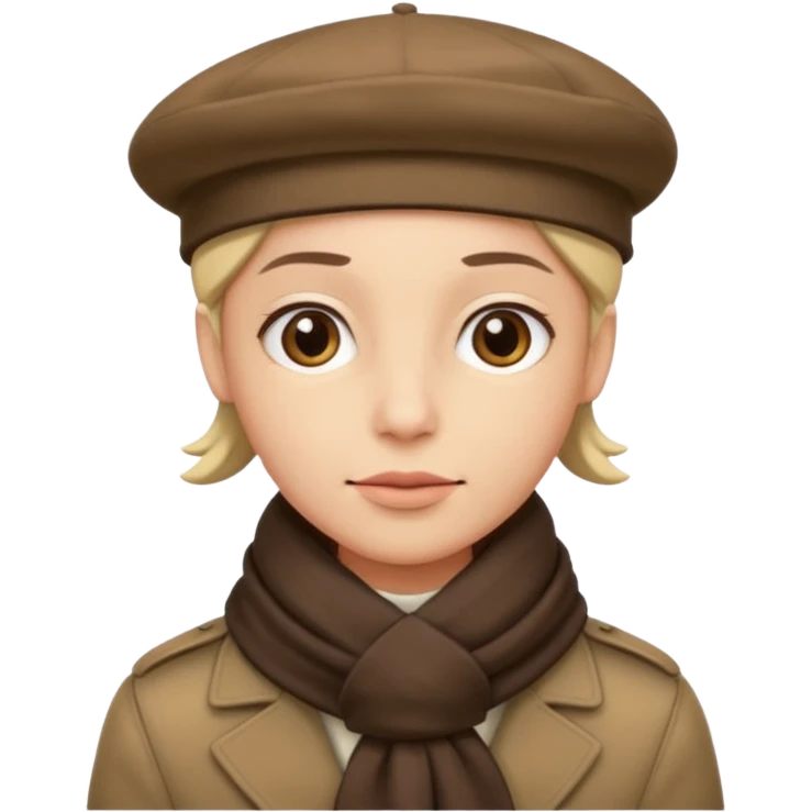 Beret + scarf emoji