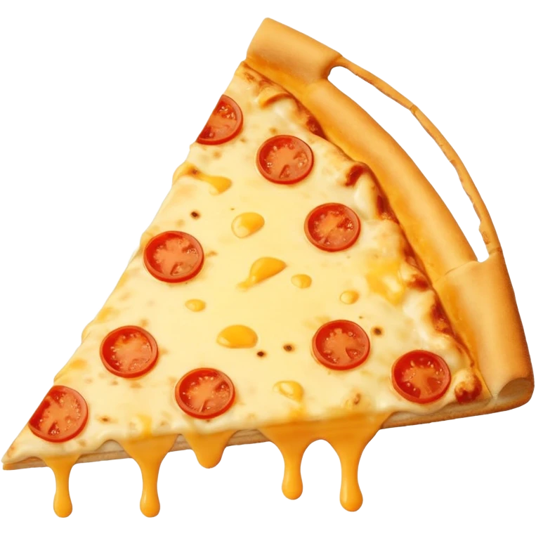 Slice of plain cheese pizza emoji