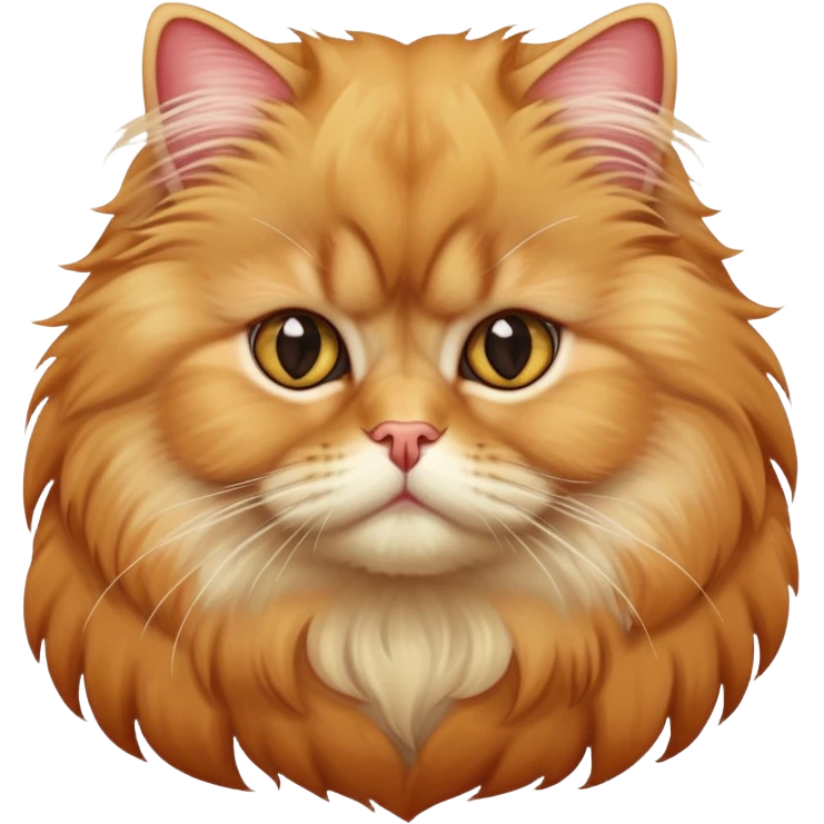 strawberry blonde persian cat emoji